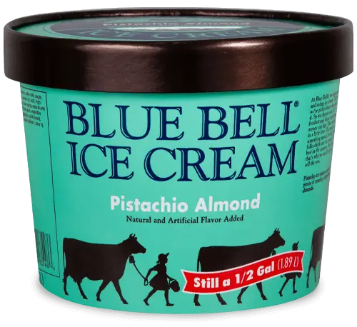 Bluebell ice cream- Pistachio almond